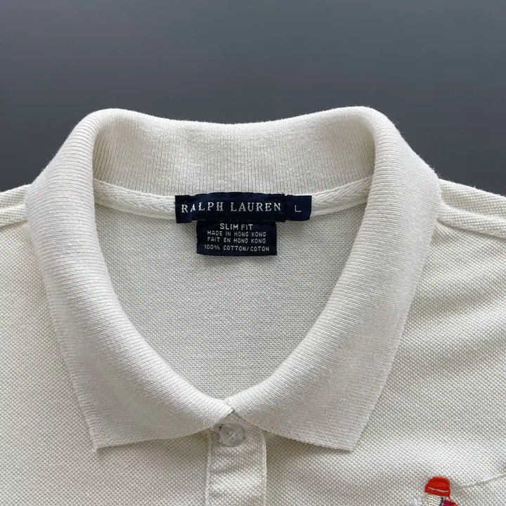 [SOLD OUT] [L] 폴로 랄프로렌 블랙 라벨 빅포니 자수로고 카라 반팔 티셔츠 슬림핏