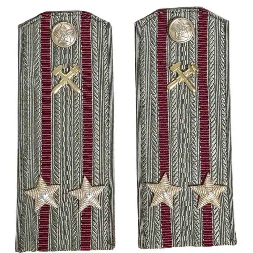 [BUNJANG] Soviet Internal Troops Lieutenant Colonel Shirt Epaulets / 소련 내무군 소방대 중령 셔츠 견장