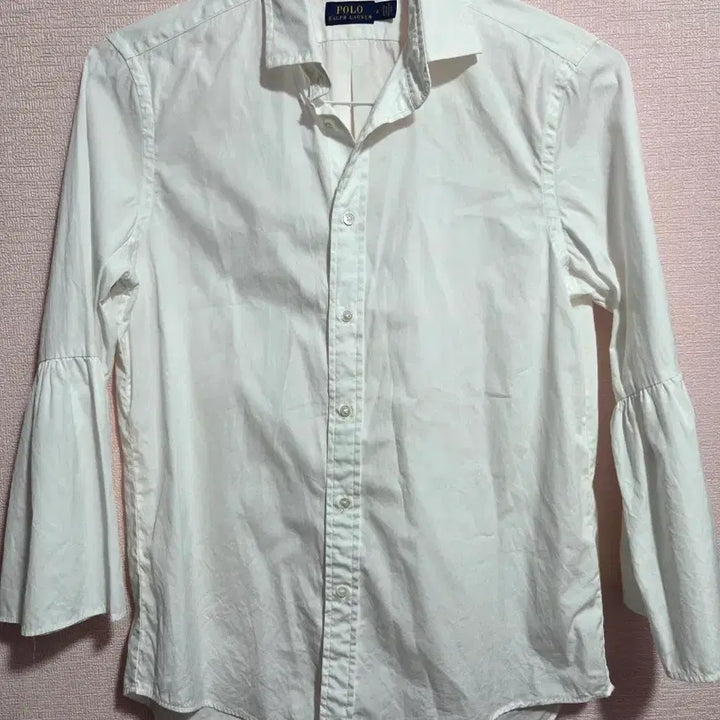 [BUNJANG] Polo Ralph Lauren White Bell Sleeve Shirt / 폴로 랄프로렌 화이트 벨 슬리브 셔츠