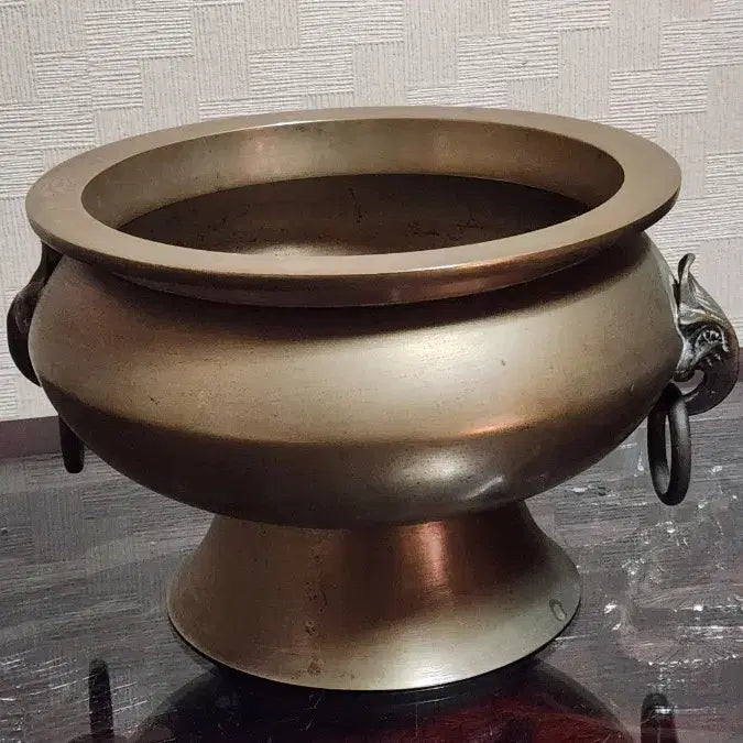 [BUNJANG] Antique Brass Incense Burner / 오래된 놋쇠 민무늬 향로