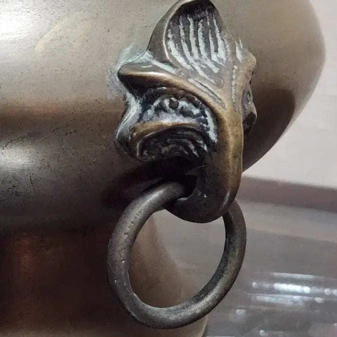 [BUNJANG] Antique Brass Incense Burner / 오래된 놋쇠 민무늬 향로