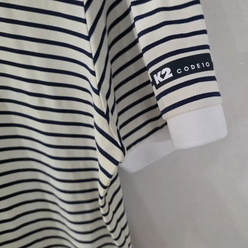 [BUNJANG] K2 Code 10 Striped PK T-Shirt / K2 코드10 스트라이프 반팔 PK 티셔츠 110