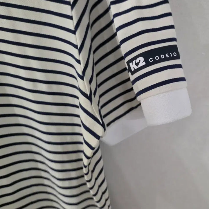 [BUNJANG] K2 Code 10 Striped PK T-Shirt / K2 코드10 스트라이프 반팔 PK 티셔츠 110