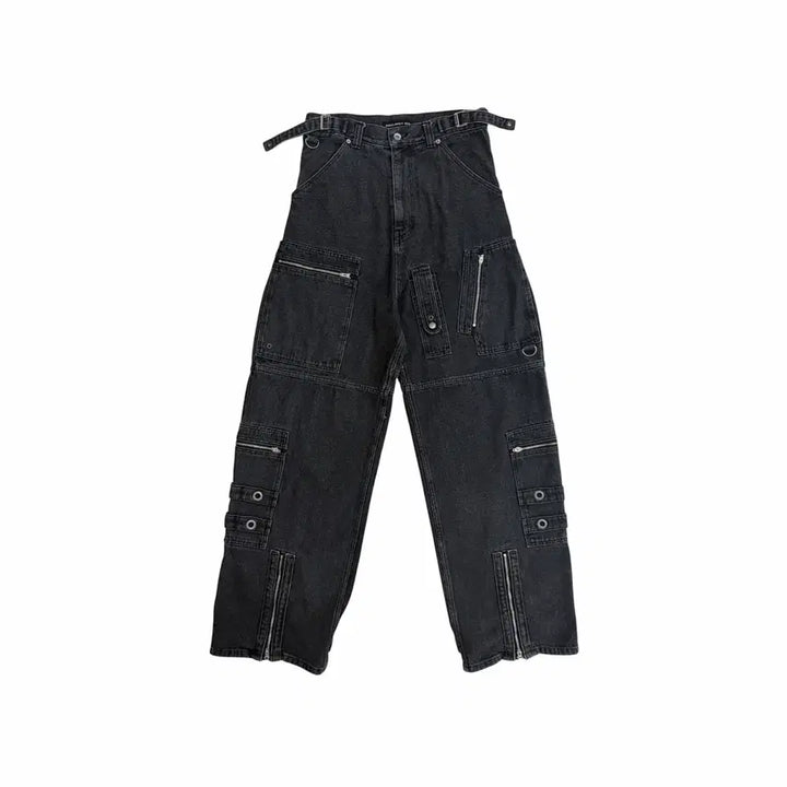 [SOLD OUT] 프로젝트 지알 PROJECT GR 플라이트 블랙 데님 팬츠 바지 (1)