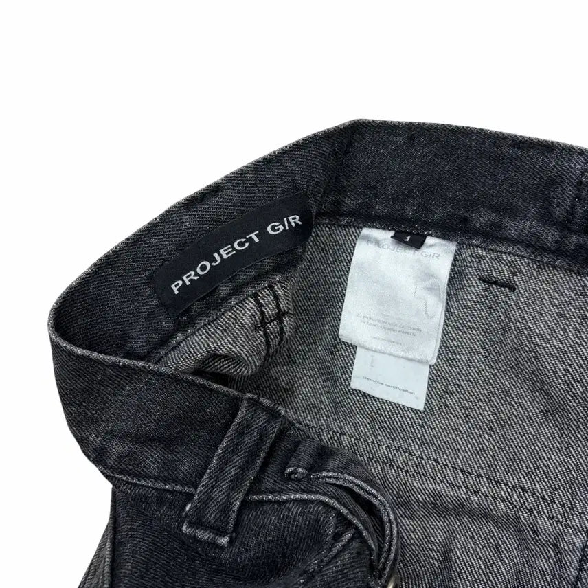 [SOLD OUT] 프로젝트 지알 PROJECT GR 플라이트 블랙 데님 팬츠 바지 (1)