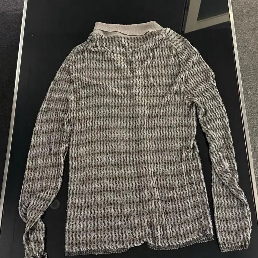 [BUNJANG] Eckhaus Latta Knit Shirt Collar Cardigan / 에크하우스 라타 Eckhaus Latta 니트 셔츠 카라 가디건 S
