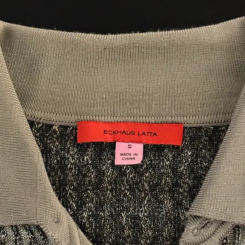 [BUNJANG] Eckhaus Latta Knit Shirt Collar Cardigan / 에크하우스 라타 Eckhaus Latta 니트 셔츠 카라 가디건 S