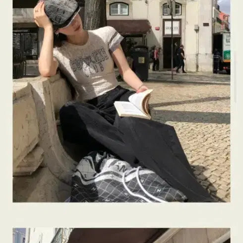 [SOLD OUT] 서쿠키 리본 블랙 데님진