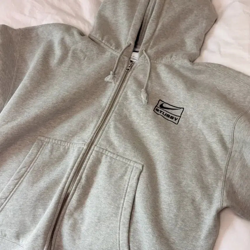 [BUNJANG] Nike Stussy Hoodie Gray (L) / 나투시 후드집업(남녀공용/그레이/L)