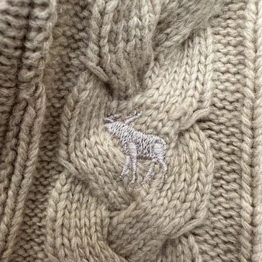 [BUNJANG] Abercrombie Cable Knit Hoodie M / 아베크롬비 꽈배기 후드 니트 M