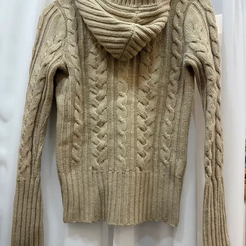 [BUNJANG] Abercrombie Cable Knit Hoodie M / 아베크롬비 꽈배기 후드 니트 M