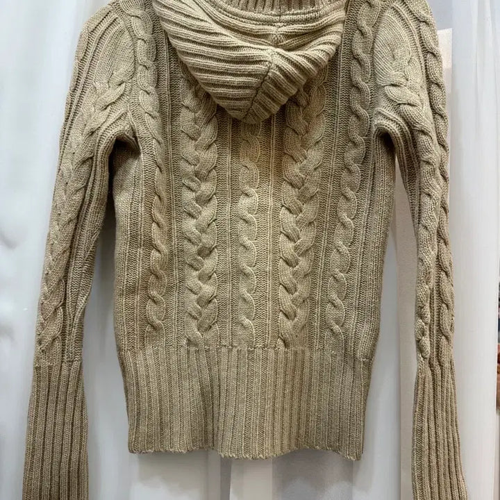 [BUNJANG] Abercrombie Cable Knit Hoodie M / 아베크롬비 꽈배기 후드 니트 M