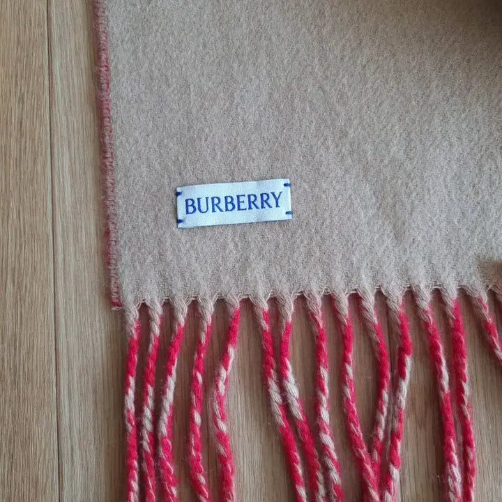 [BUNJANG] Burberry Red Reversible Scarf / 버버리 레드 머플러 양면 스카프