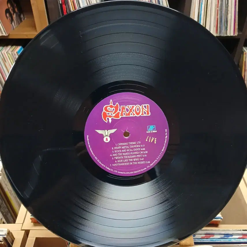 [BUNJANG] Saxon Wheels of Steel Live LP / Saxon 삭손 Wheels of Steel 라이브 LP