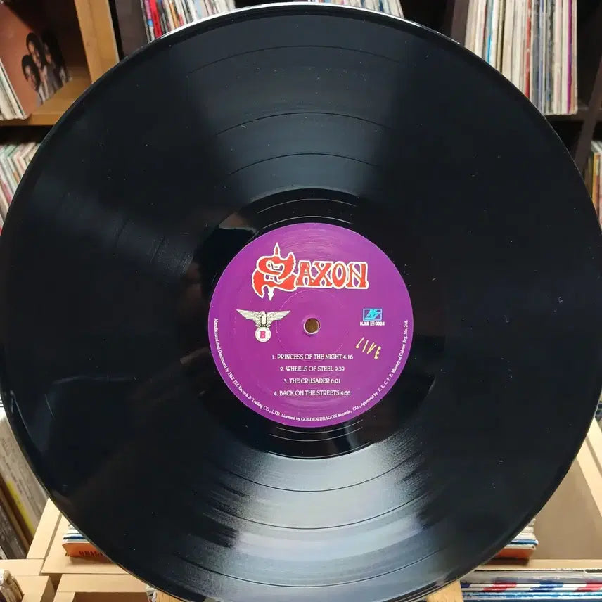 [BUNJANG] Saxon Wheels of Steel Live LP / Saxon 삭손 Wheels of Steel 라이브 LP