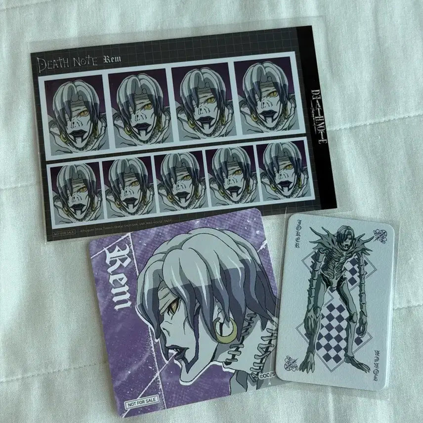 [BUNJANG] Death Note Toonique Collaboration Cafe Rem Photo Set / 데스노트 투니크 콜라보 카페 렘 증명사진 코스터 일괄
