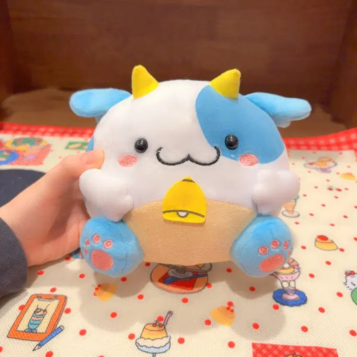 [BUNJANG] Maru Neko Cow Plush Doll / 고전 마루네코 고양이 젖소 인형