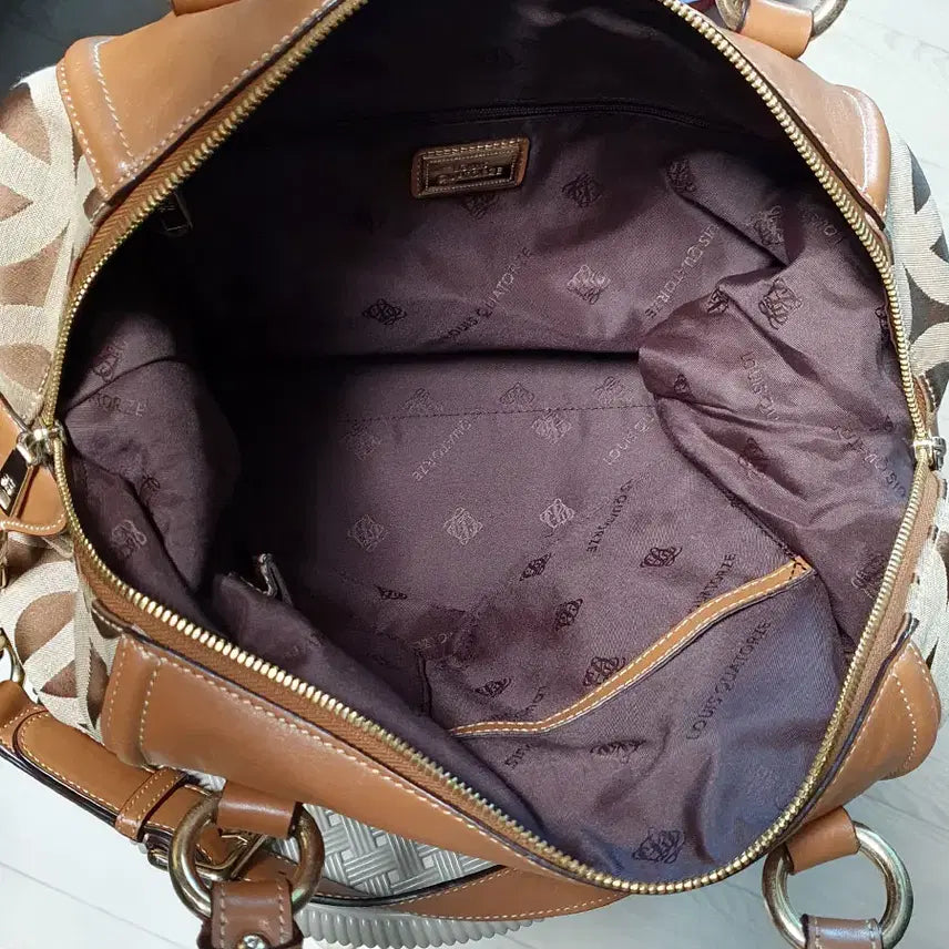 [BUNJANG] Louis Quatorze Luxury Tote Bag / 루이까또즈 로고 럭셔리 토트백 중고 가방 은피아노
