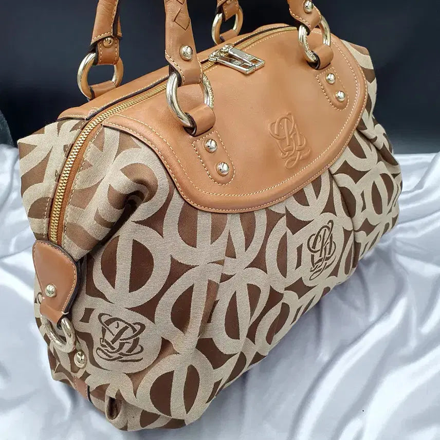 [BUNJANG] Louis Quatorze Luxury Tote Bag / 루이까또즈 로고 럭셔리 토트백 중고 가방 은피아노
