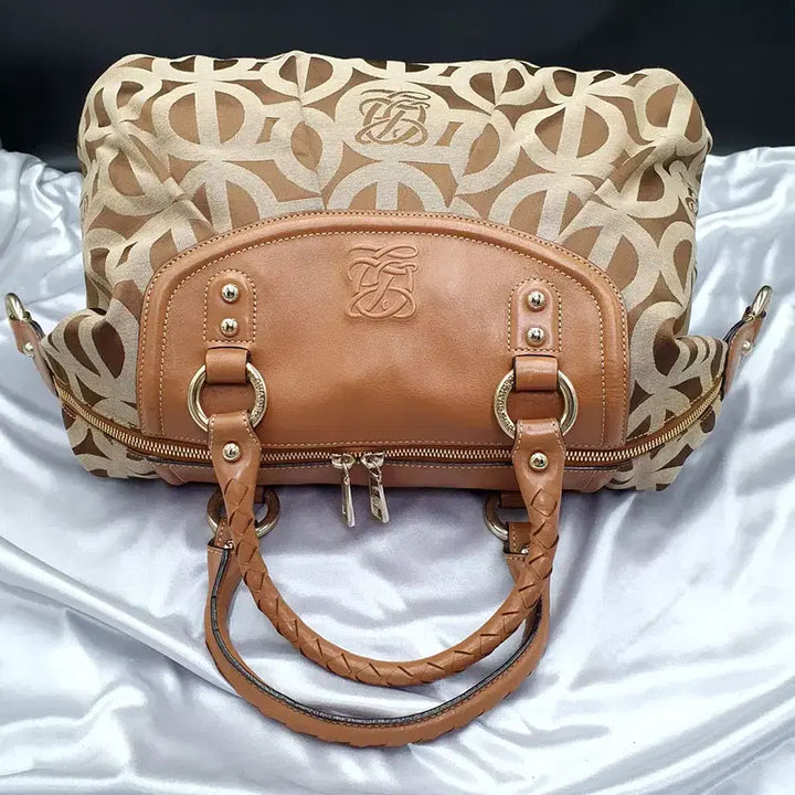 [BUNJANG] Louis Quatorze Luxury Tote Bag / 루이까또즈 로고 럭셔리 토트백 중고 가방 은피아노