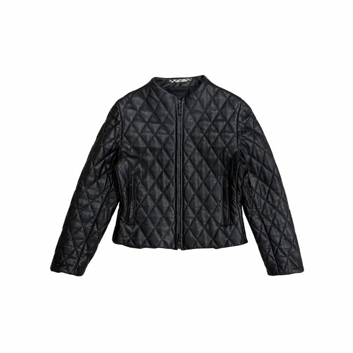 [SOLD OUT] (한글택) 버버리 여성 가죽 레더 퀼팅 자켓