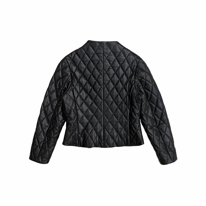 [SOLD OUT] (한글택) 버버리 여성 가죽 레더 퀼팅 자켓
