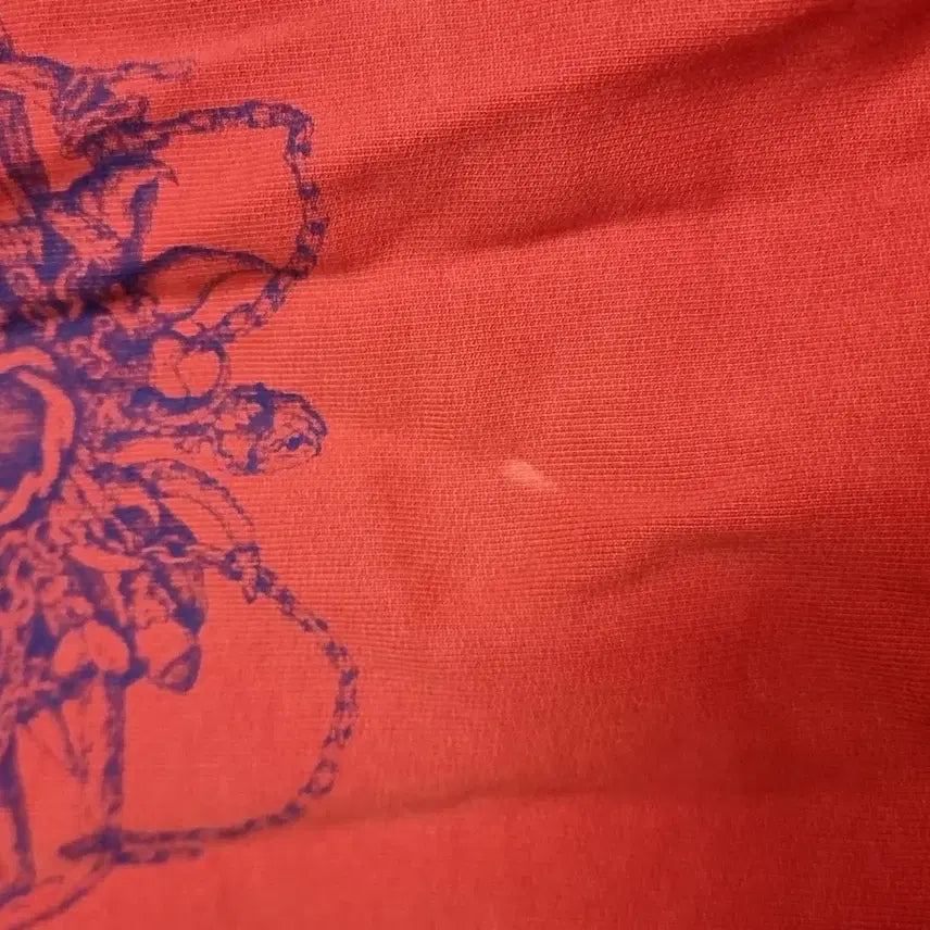 [BUNJANG] Balenciaga Red Printed Sweatshirt / 발렌시아가 11~12s 레드 프린팅 맨투맨 티셔츠(95-100)