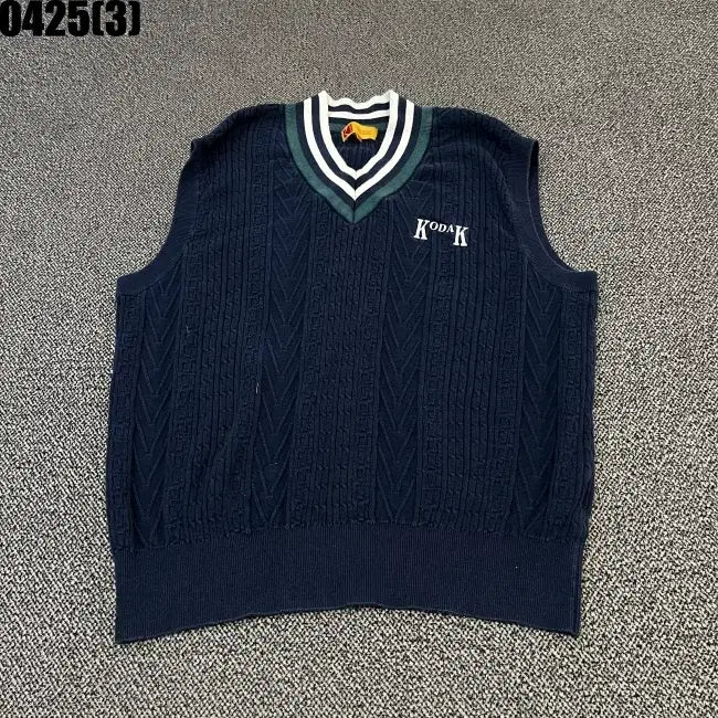 [BUNJANG] Kodak Knit Vest XL / 코닥 조끼 니트 스웨터 XL 실측 100