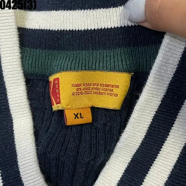 [BUNJANG] Kodak Knit Vest XL / 코닥 조끼 니트 스웨터 XL 실측 100