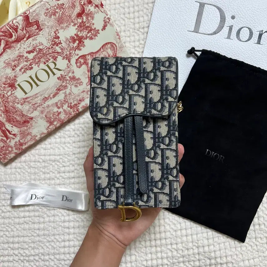 [BUNJANG] Dior Oblique Phone Holder Bag / (당일배송 풀구성) 디올 오블리크 폰홀더백
