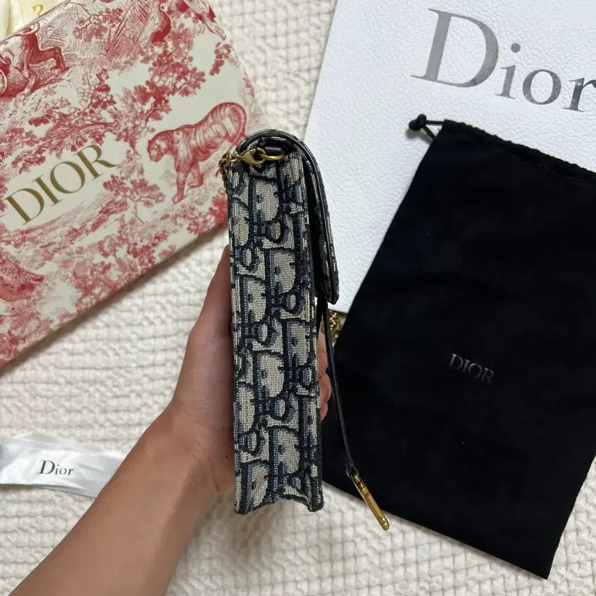 [BUNJANG] Dior Oblique Phone Holder Bag / (당일배송 풀구성) 디올 오블리크 폰홀더백