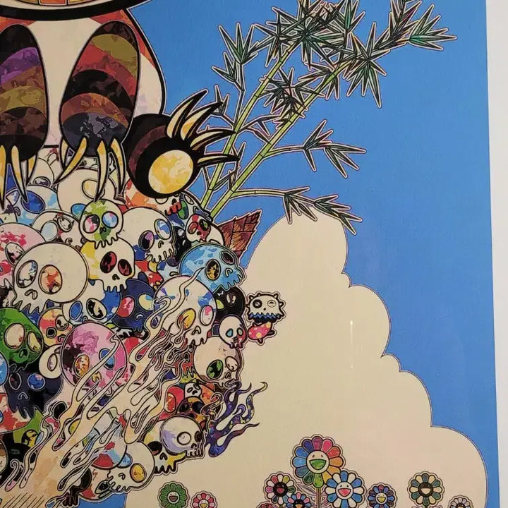 [BUNJANG] Takashi Murakami Panda Skull Flower Print / 무라카미 다카시 그림 판화 에디션