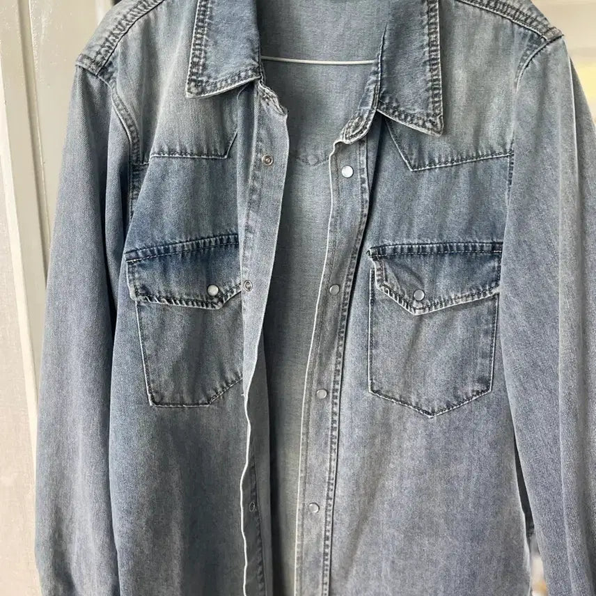 [BUNJANG] Urban Tino Western Denim Shirt / 어반티노/웨스턴 데님 셔츠