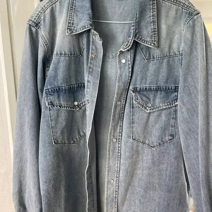 [BUNJANG] Urban Tino Western Denim Shirt / 어반티노/웨스턴 데님 셔츠
