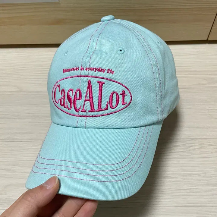 [BUNJANG] Casealot Pastel Blue Ball Cap Hat / 케이스어랏 파스텔 블루 볼캡 모자