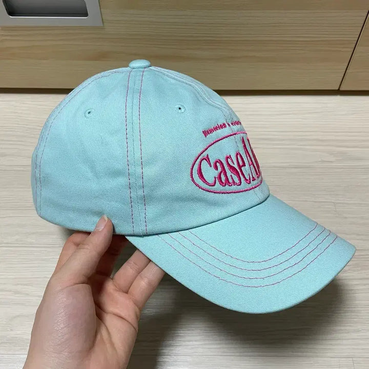 [BUNJANG] Casealot Pastel Blue Ball Cap Hat / 케이스어랏 파스텔 블루 볼캡 모자