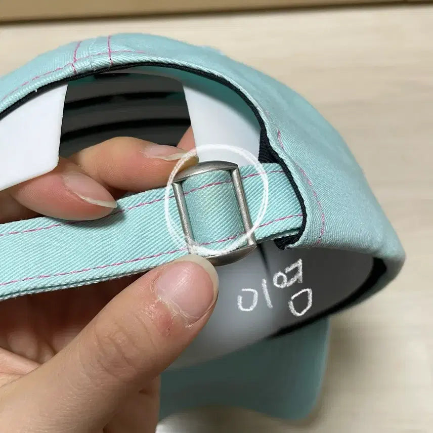[BUNJANG] Casealot Pastel Blue Ball Cap Hat / 케이스어랏 파스텔 블루 볼캡 모자