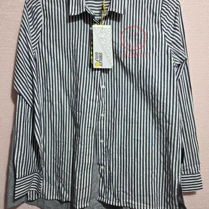 [BUNJANG] Smiley Stripe Shirt / 스마일리 스트라이프 셔츠