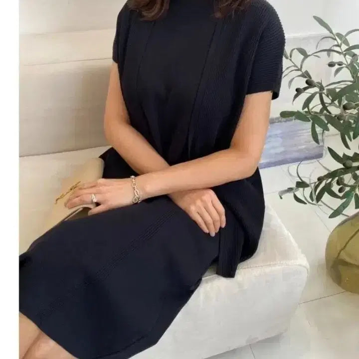 [BUNJANG] Black Dress and Vest Cardigan Set / 블랙셋업(원피스+조끼가디건)