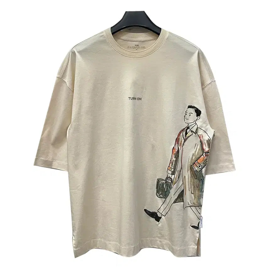 [BUNJANG] Ziek Sung Nak Jin Oversized Short Sleeve T-shirt / 지이크 x 성낙진 일러스트 오버핏 반팔티 100