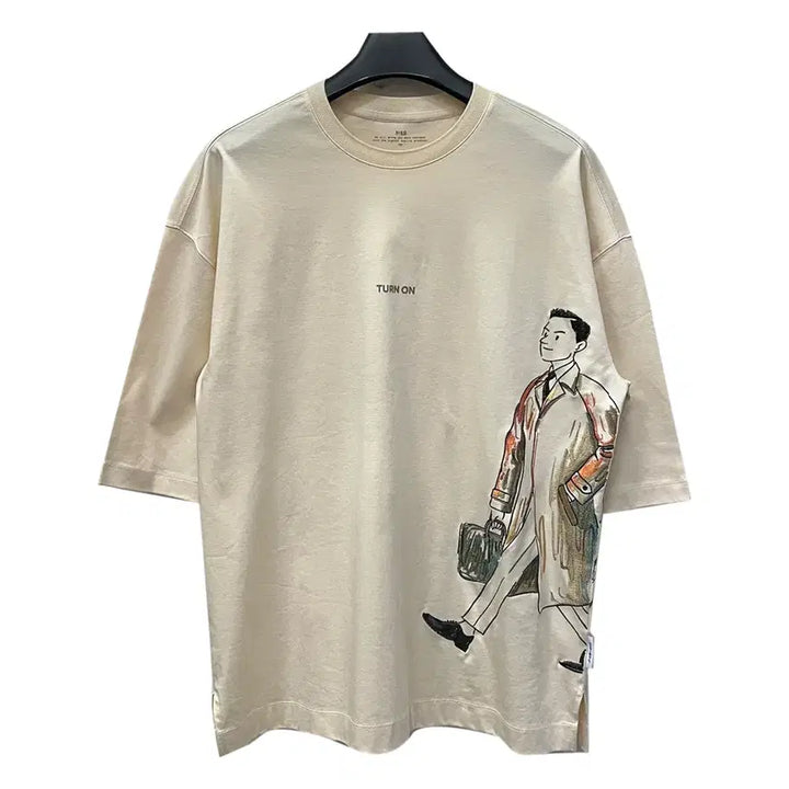 [BUNJANG] Ziek Sung Nak Jin Oversized Short Sleeve T-shirt / 지이크 x 성낙진 일러스트 오버핏 반팔티 100