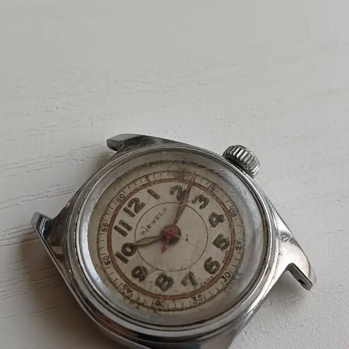 [BUNJANG] Swiss Vintage 7 Jewels Mini Clock Object / 스위스 빈티지 미니 시계 오브제 2.5cm  7 JEWELS 클래식