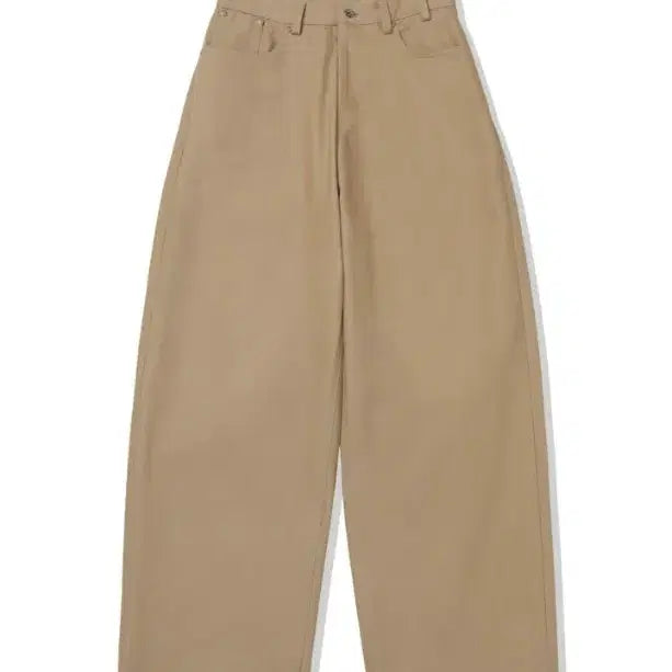 [BUNJANG] stu Office Wide Cotton Pants Beige / [S] stu office 와이드 코튼 팬츠 베이지