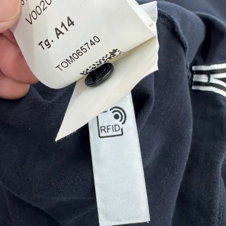[BUNJANG] Stone Island Junior Navy Long Sleeve Shirt / 스톤아일랜드 주니어 카라 롱슬리브
