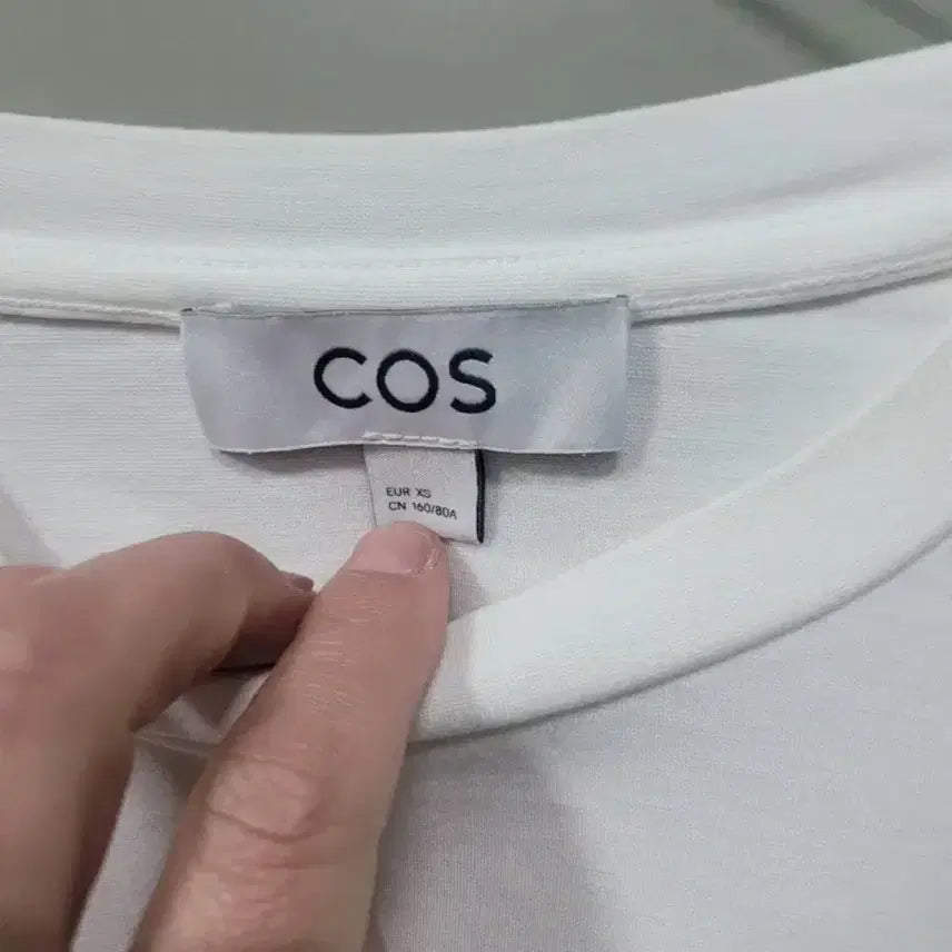 [BUNJANG] COS White Balloon Sleeve T-shirt / COS 코스 화이트 벌룬 퍼프 반팔 티셔츠 XS