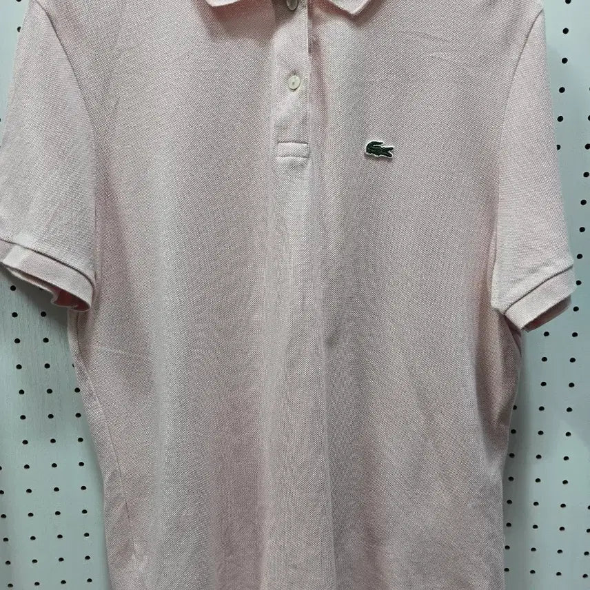 [BUNJANG] Lacoste PK Polo Shirt Pink (Size 44) / (1464)라코스테 PK 반팔 카라티 핑크44