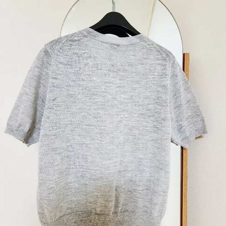 [SOLD OUT] [새상품] 클럽모나코 펄 가미 린넨 혼방 반팔 가디건 (M)