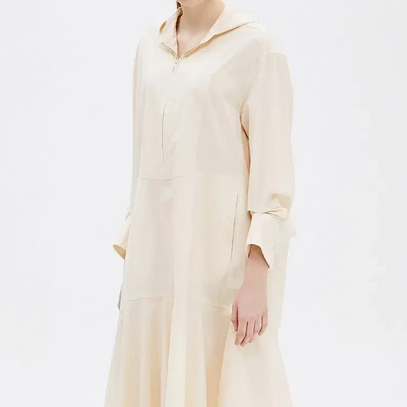 [BUNJANG] SYSTEM 19 Flare Hem Hooded Dress / 시스템 SYSTEM 19 플레어 헴 후드 원피스