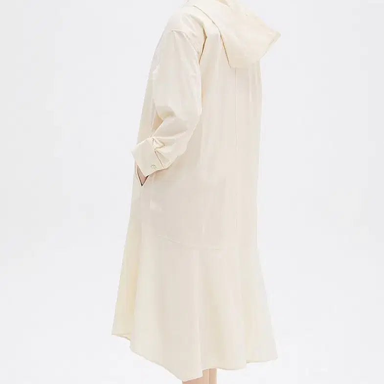 [BUNJANG] SYSTEM 19 Flare Hem Hooded Dress / 시스템 SYSTEM 19 플레어 헴 후드 원피스
