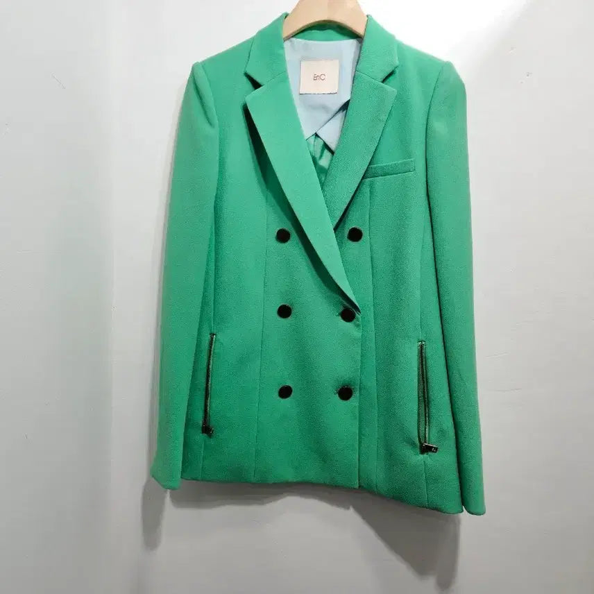 [BUNJANG] EnC Green Double Button Jacket / EnC 그린 더블 버튼 자켓